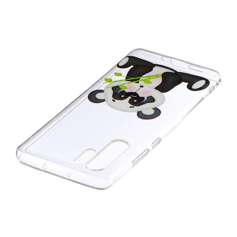 Hoesje voor Huawei P30 Pro Transparante Droevige Panda