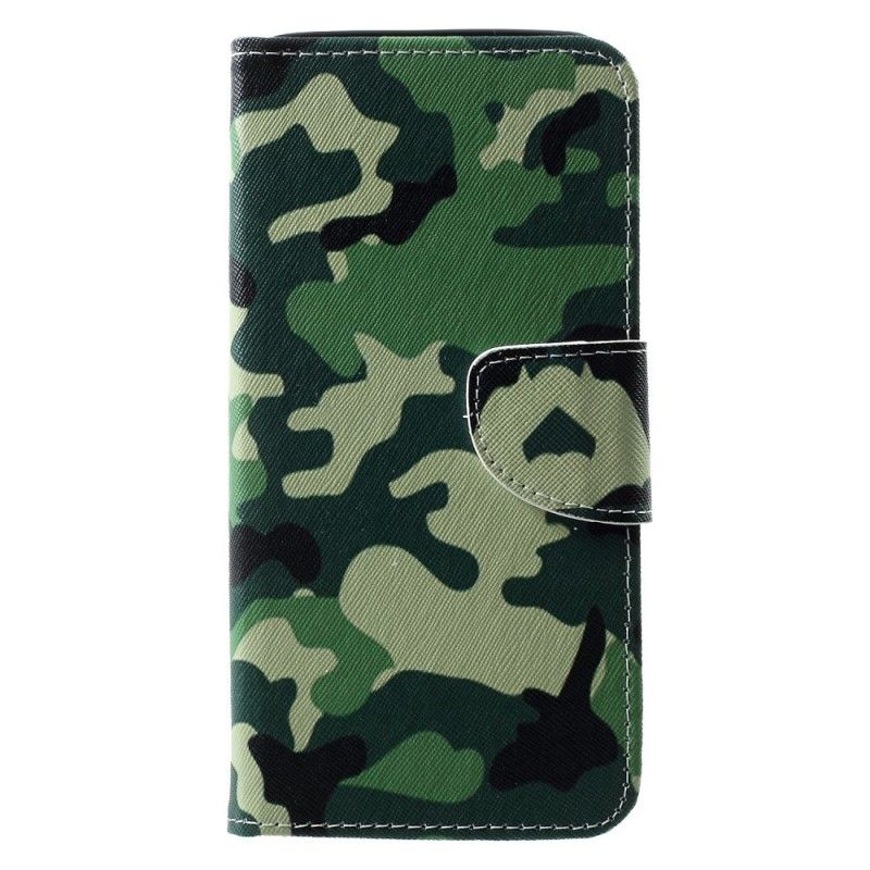 Leren Hoesje Huawei P30 Pro Militaire Camouflage