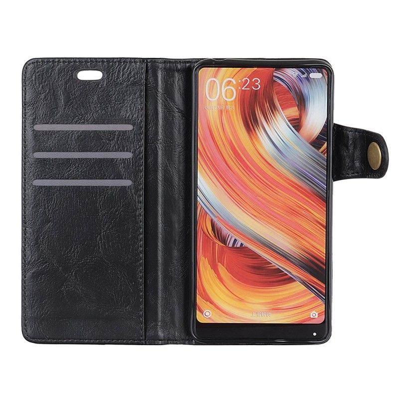 Leren Hoesje Huawei P30 Pro Telefoonhoesje Artistieke Knop