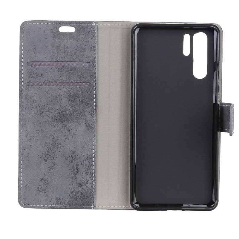 Leren Hoesje Huawei P30 Pro Vintage Leereffect