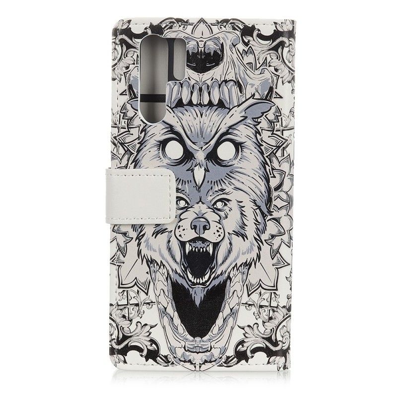 Leren Hoesje Huawei P30 Pro Woeste Dieren