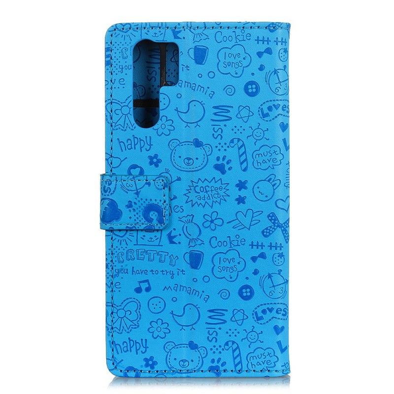 Leren Hoesje voor Huawei P30 Pro Schattige Liefde