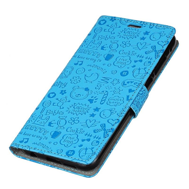 Leren Hoesje voor Huawei P30 Pro Schattige Liefde