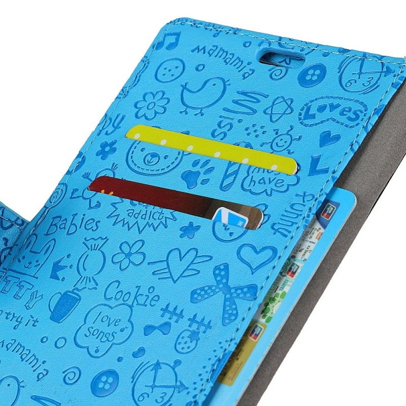 Leren Hoesje voor Huawei P30 Pro Schattige Liefde