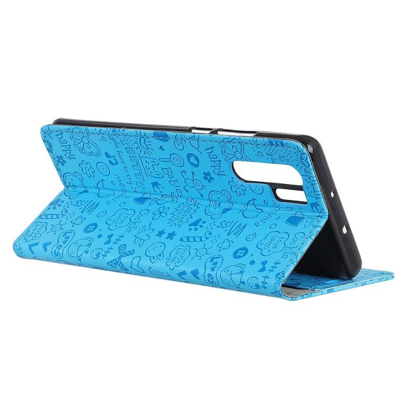Leren Hoesje voor Huawei P30 Pro Schattige Liefde