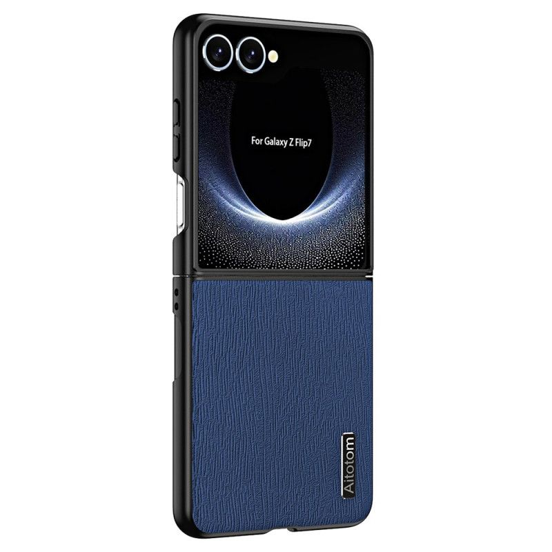 Case Hoesje Samsung Galaxy Z Flip 7 Telefoonhoesje Houtnerfstructuur
