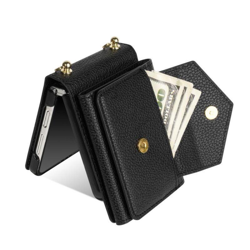 Case Hoesje Samsung Galaxy Z Flip 7 Telefoonhoesje Kaarthouder En Polsband