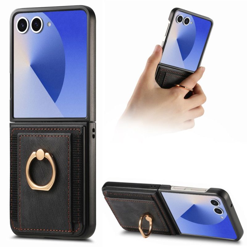 Case Hoesje Samsung Galaxy Z Flip 7 Telefoonhoesje Kaarthouder En Standaard