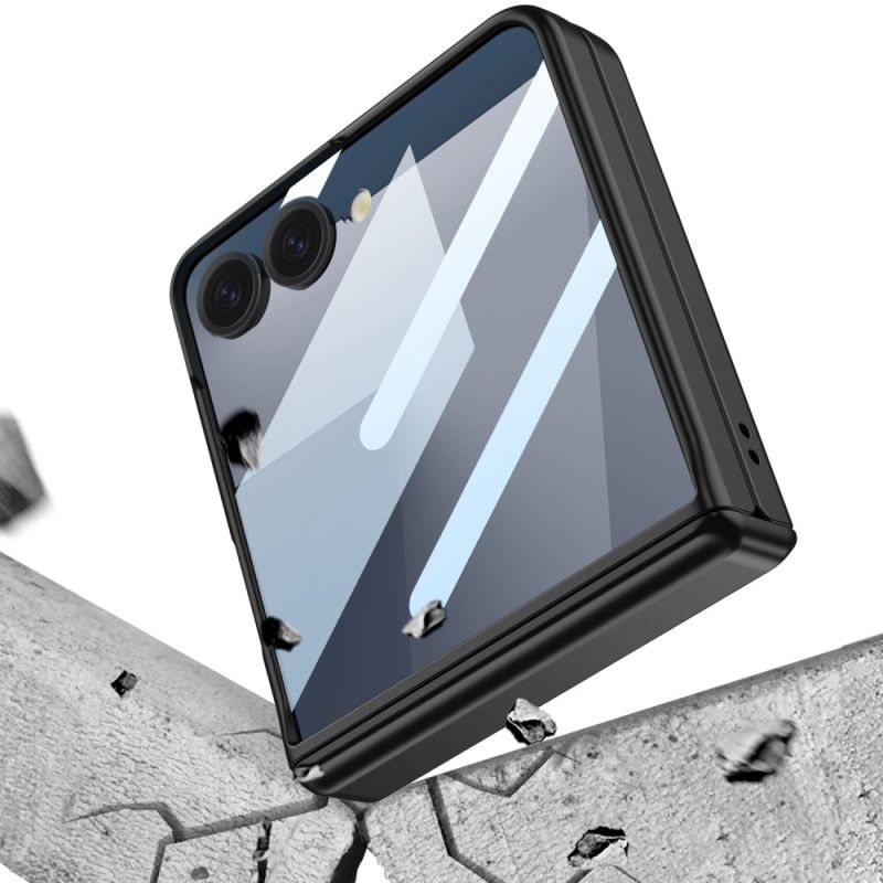 Case Hoesje Samsung Galaxy Z Flip 7 Telefoonhoesje Met Magnetische Bevestiging Scharnierbeschermer En Gkk-logo