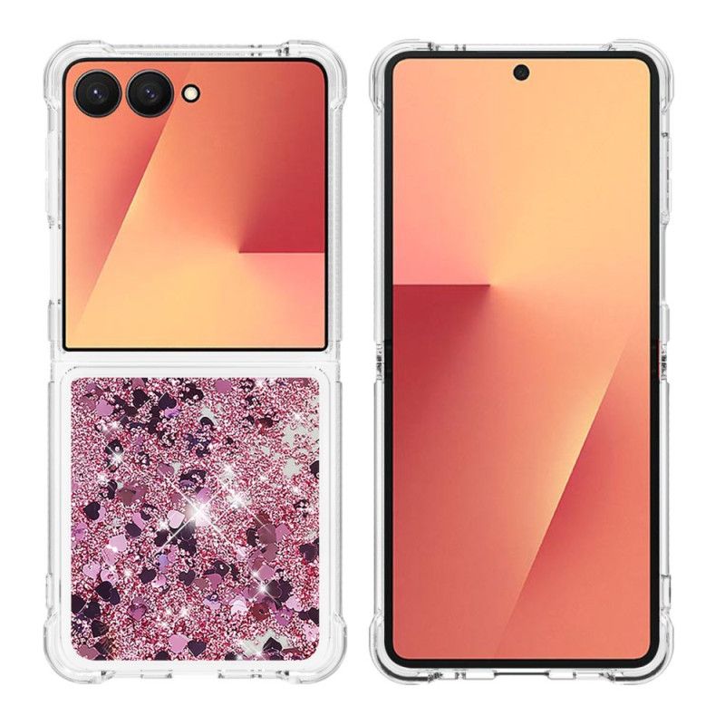Case Hoesje Samsung Galaxy Z Flip 7 Telefoonhoesje Pailletten