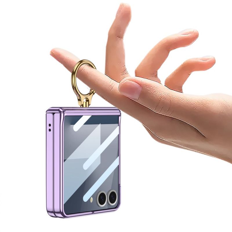 Case Hoesje Samsung Galaxy Z Flip 7 Telefoonhoesje Transparant Met Standaard En Magnetische Bescherming Gkk