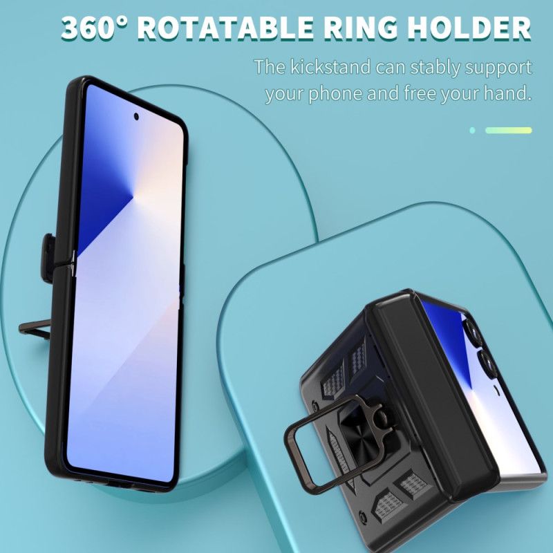 Cover Hoesje Samsung Galaxy Z Flip 7 Telefoonhoesje Duurzame Ring