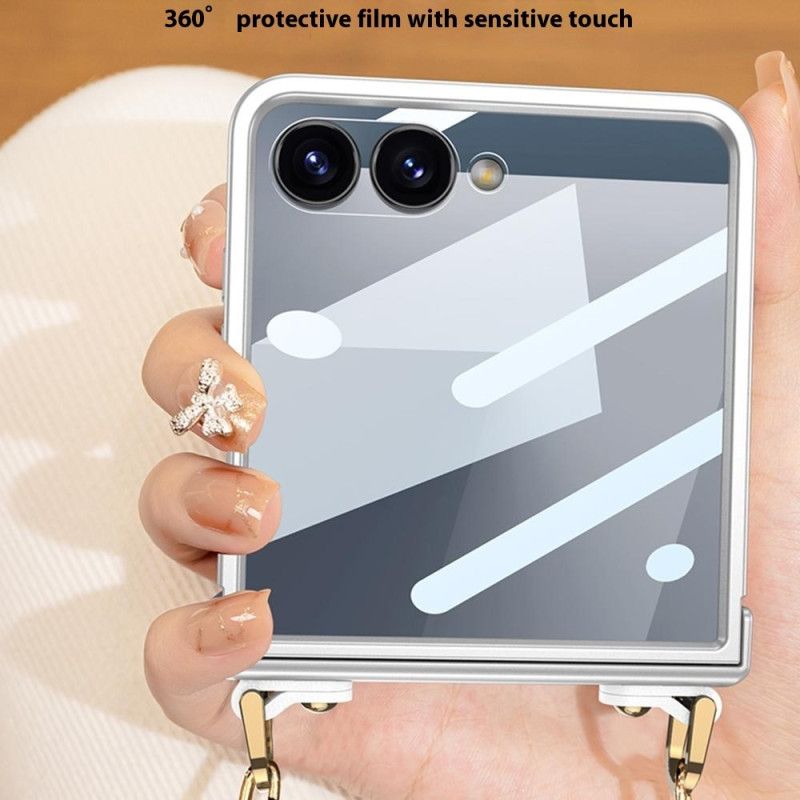 Cover Hoesje Samsung Galaxy Z Flip 7 Telefoonhoesje Koordarmband