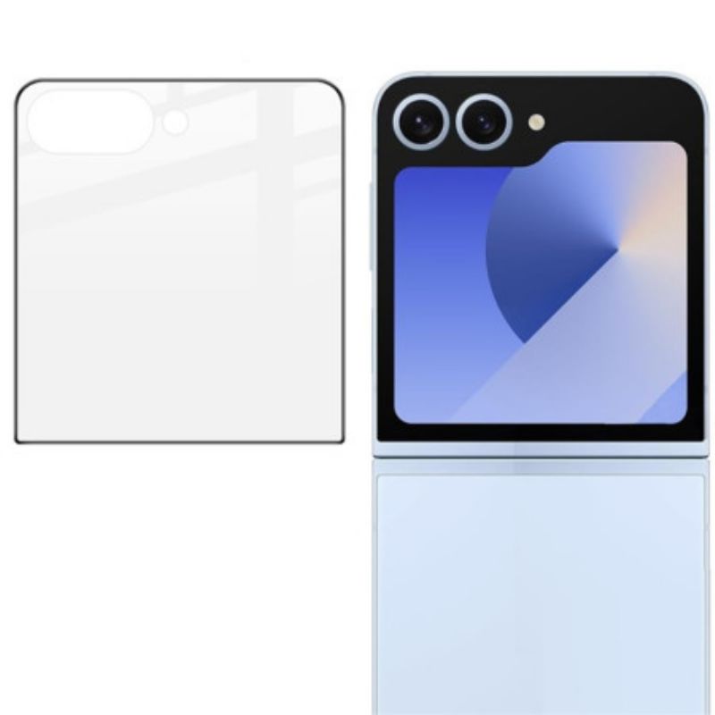 Gehard Glazen Buitenschermbeschermer Voor Samsung Galaxy Z Flip 7 5g (zwarte Rand)