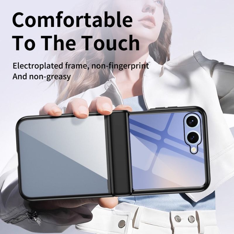 Hoesje Samsung Galaxy Z Flip 7 Bescherming Voor Scharnieren Met Metaaleffect