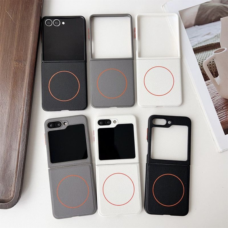 Hoesje Samsung Galaxy Z Flip 7 Compatibel Met Magsafe Orange Ring