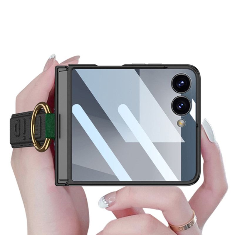 Hoesje Samsung Galaxy Z Flip 7 Gkk Polsbandje En Schermbeschermer Bescherming Hoesje