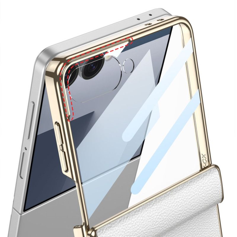 Hoesje Samsung Galaxy Z Flip 7 Kunstleer En Gkk-ondersteuning