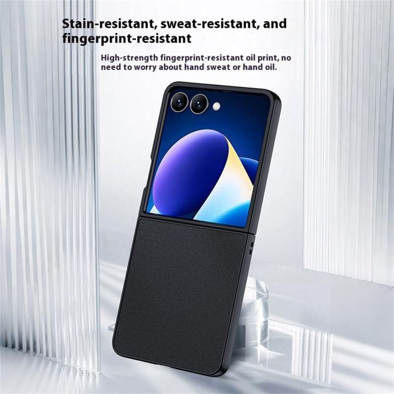 Hoesje Samsung Galaxy Z Flip 7 Lederlook Bescherming Hoesje