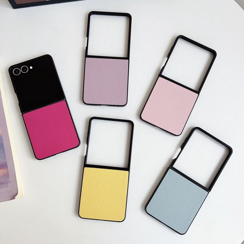 Hoesje Samsung Galaxy Z Flip 7 Leerlook Bescherming Hoesje