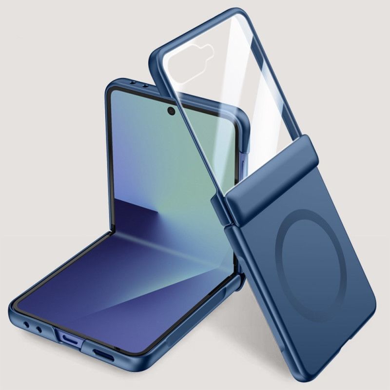 Hoesje Samsung Galaxy Z Flip 7 Magnetisch Met Metaaleffect Bescherming Hoesje