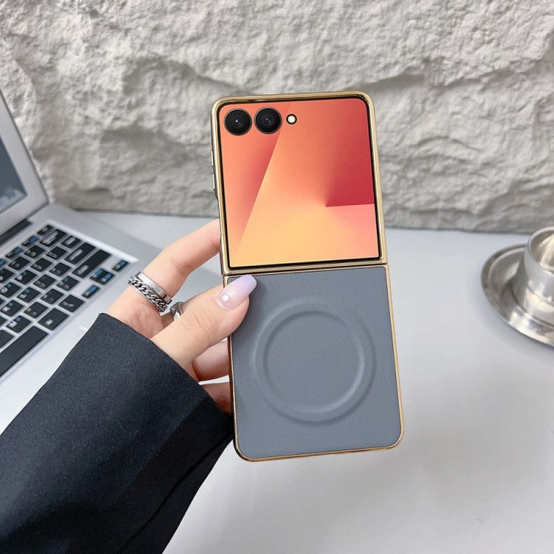 Hoesje Samsung Galaxy Z Flip 7 Magnetisch Nappa-oppervlak