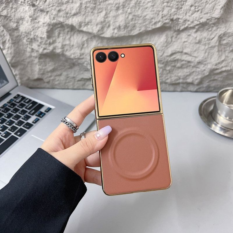 Hoesje Samsung Galaxy Z Flip 7 Magnetisch Nappa-oppervlak