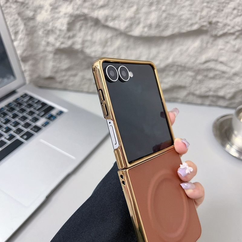 Hoesje Samsung Galaxy Z Flip 7 Magnetisch Nappa-oppervlak