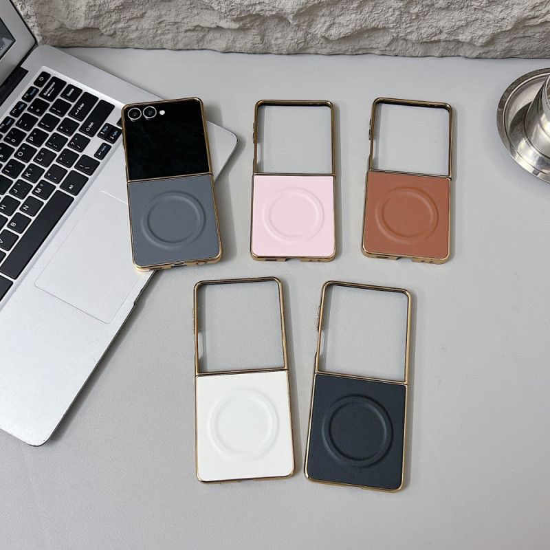 Hoesje Samsung Galaxy Z Flip 7 Magnetisch Nappa-oppervlak