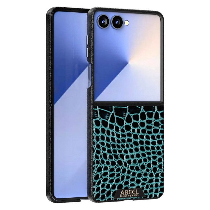 Hoesje Samsung Galaxy Z Flip 7 Magsafe-compatibel Abeel Met Krokodillenstructuur Bescherming Hoesje