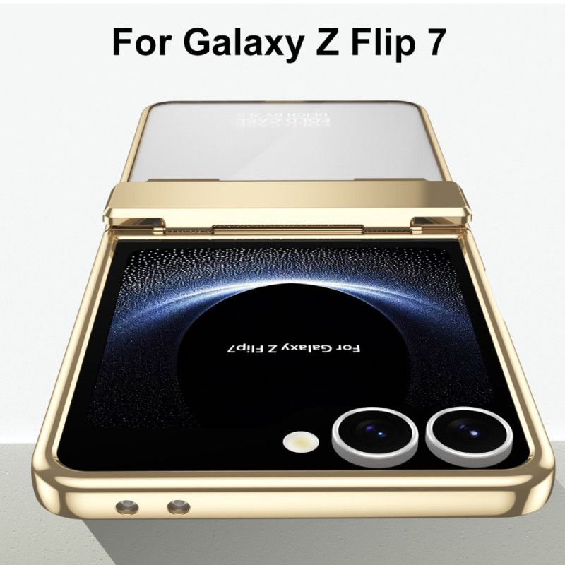 Hoesje Samsung Galaxy Z Flip 7 Metalen Rand Met Schermbeschermer Bescherming Hoesje