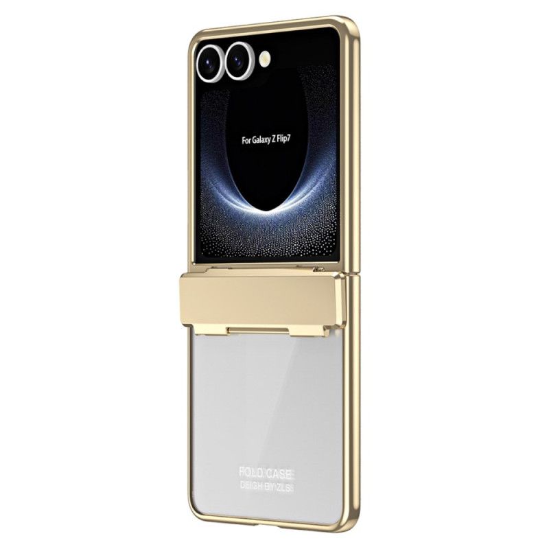 Hoesje Samsung Galaxy Z Flip 7 Metalen Rand Met Schermbeschermer Bescherming Hoesje