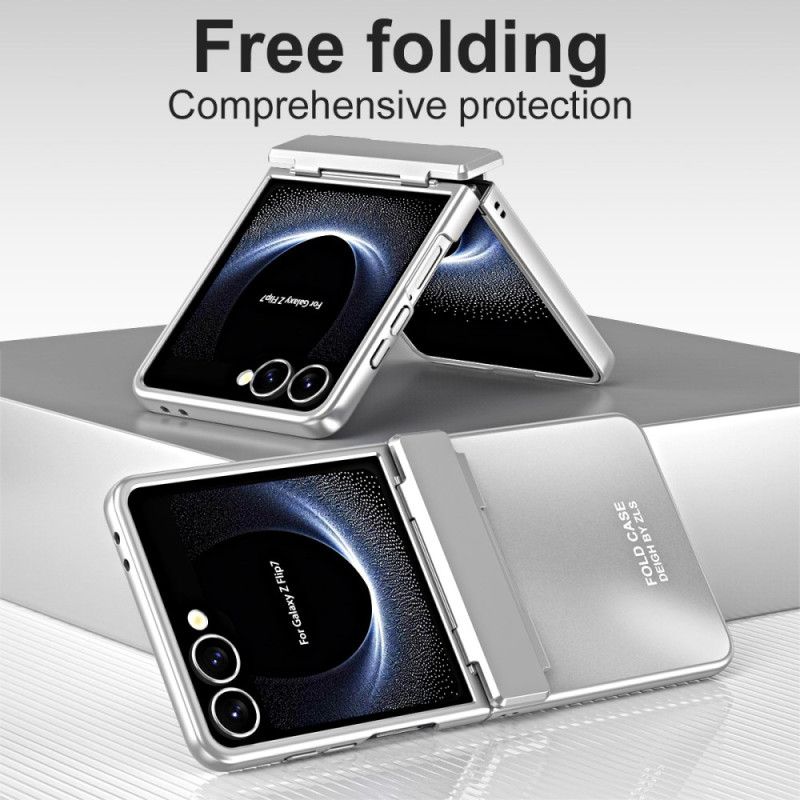 Hoesje Samsung Galaxy Z Flip 7 Metallic Effect Met Scharnier