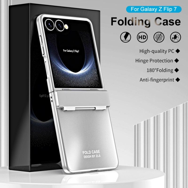 Hoesje Samsung Galaxy Z Flip 7 Metallic Effect Met Scharnier