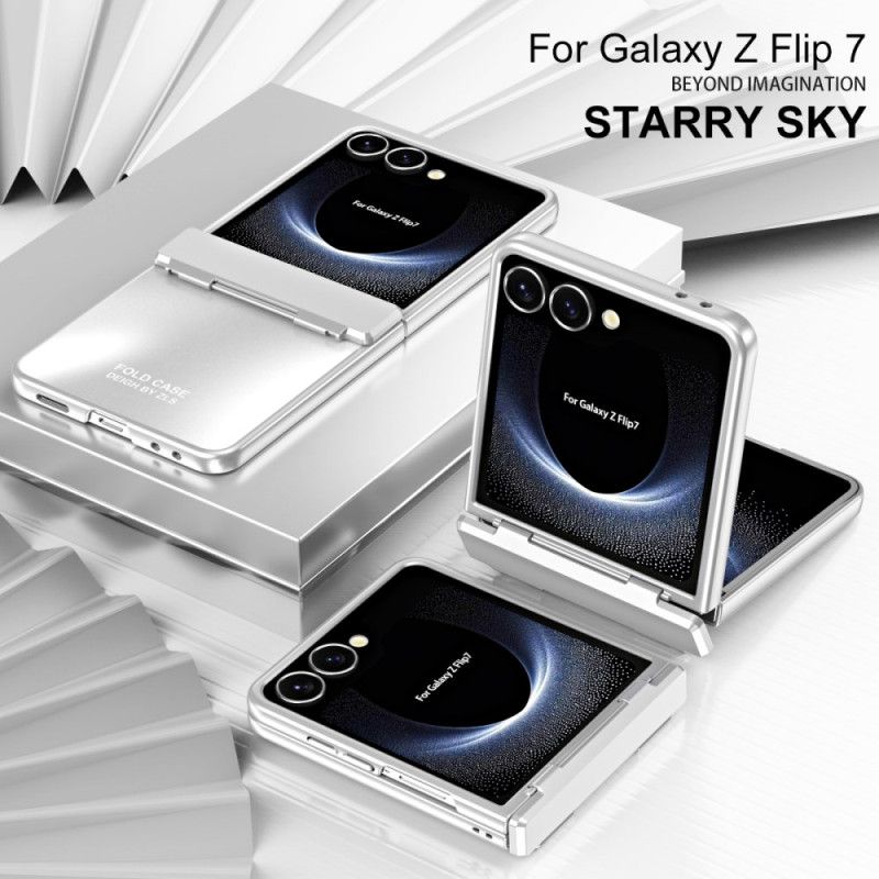 Hoesje Samsung Galaxy Z Flip 7 Metallic Effect Met Scharnier