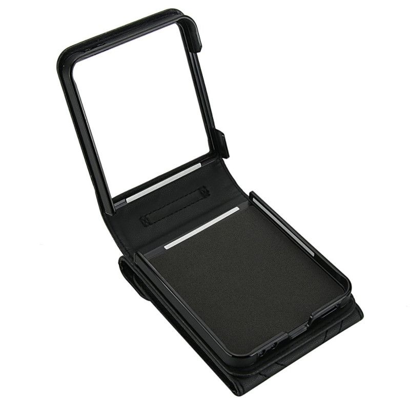 Hoesje Samsung Galaxy Z Flip 7 Rfid-blokkerende Kaarthouder En Riem