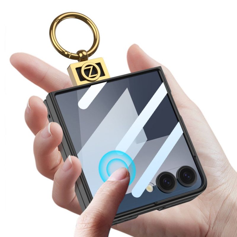 Hoesje Samsung Galaxy Z Flip 7 Ringhouder En Schermbeschermer Gkk