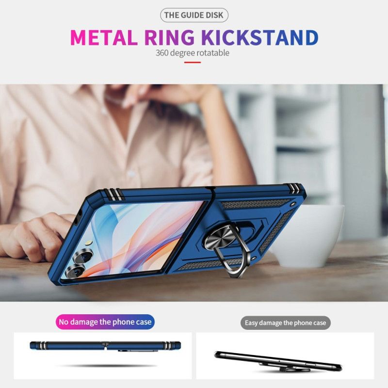 Hoesje Samsung Galaxy Z Flip 7 Ringhouder En Schokbestendige Bescherming Bescherming Hoesje