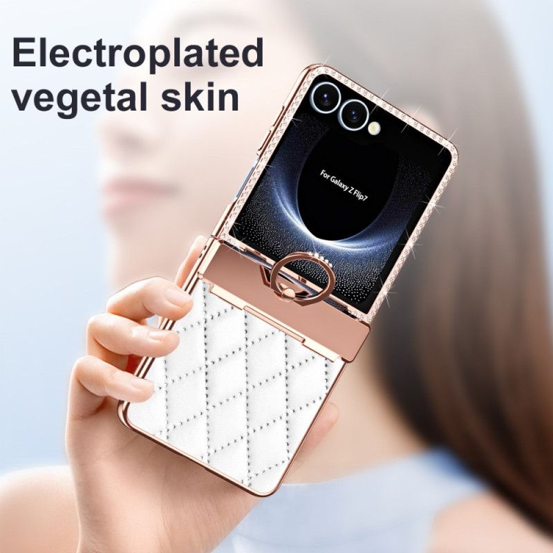 Hoesje Samsung Galaxy Z Flip 7 Ringhouder En Strassversiering