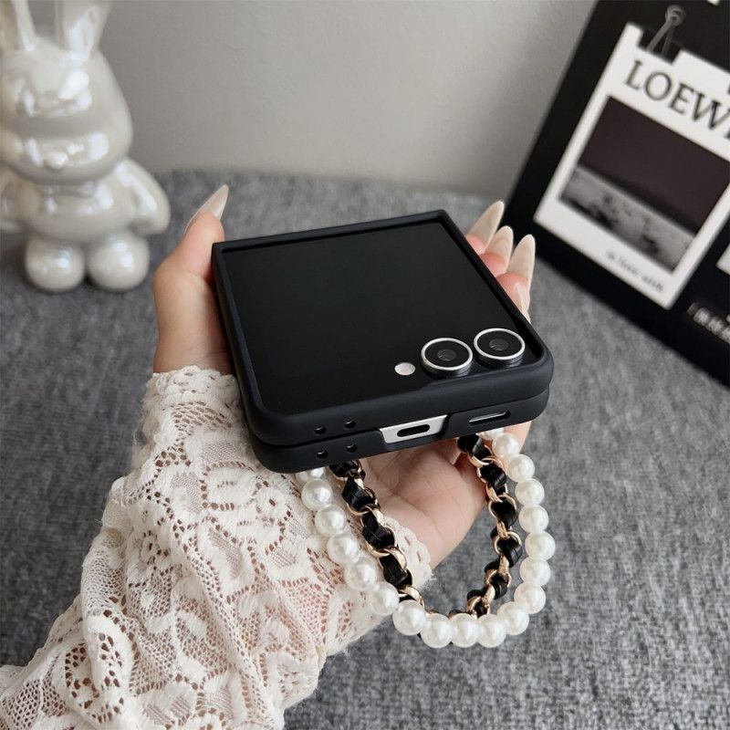 Hoesje Samsung Galaxy Z Flip 7 Smiley Bunny Met Armband