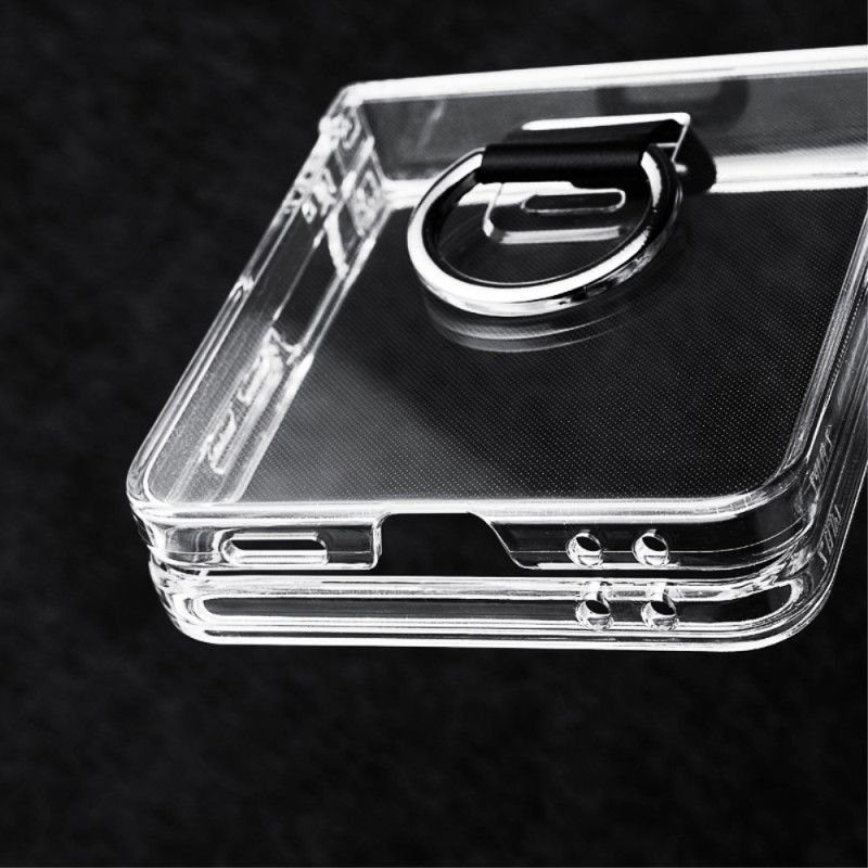 Hoesje Samsung Galaxy Z Flip 7 Transparant Met Ringhouder