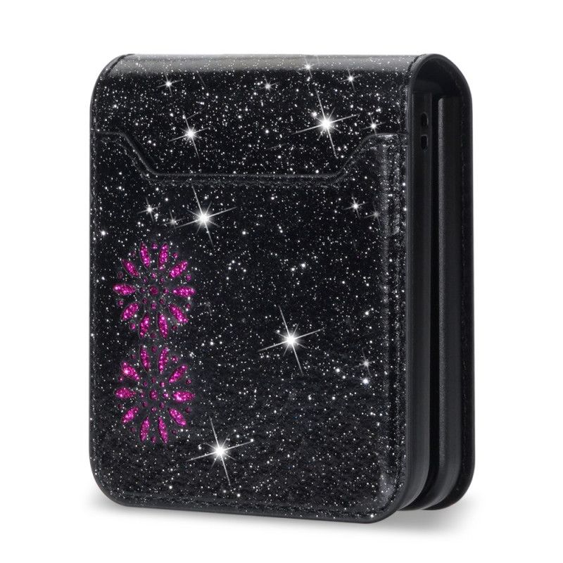 Hoesje Voor Samsung Galaxy Z Flip 7 Glitter Kaarthouder