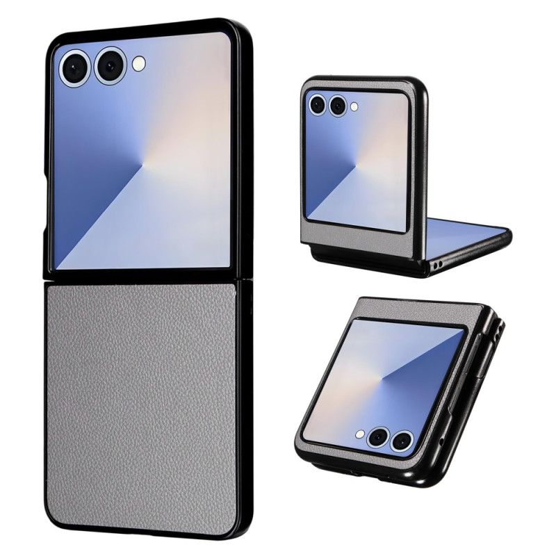 Hoesje Voor Samsung Galaxy Z Flip 7 Leerstructuur