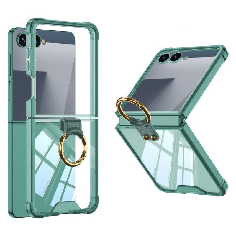 Hoesje Voor Samsung Galaxy Z Flip 7 Ringhouder En Schokbestendige Bescherming