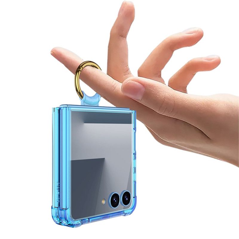 Hoesje Voor Samsung Galaxy Z Flip 7 Ringhouder En Schokbestendige Bescherming
