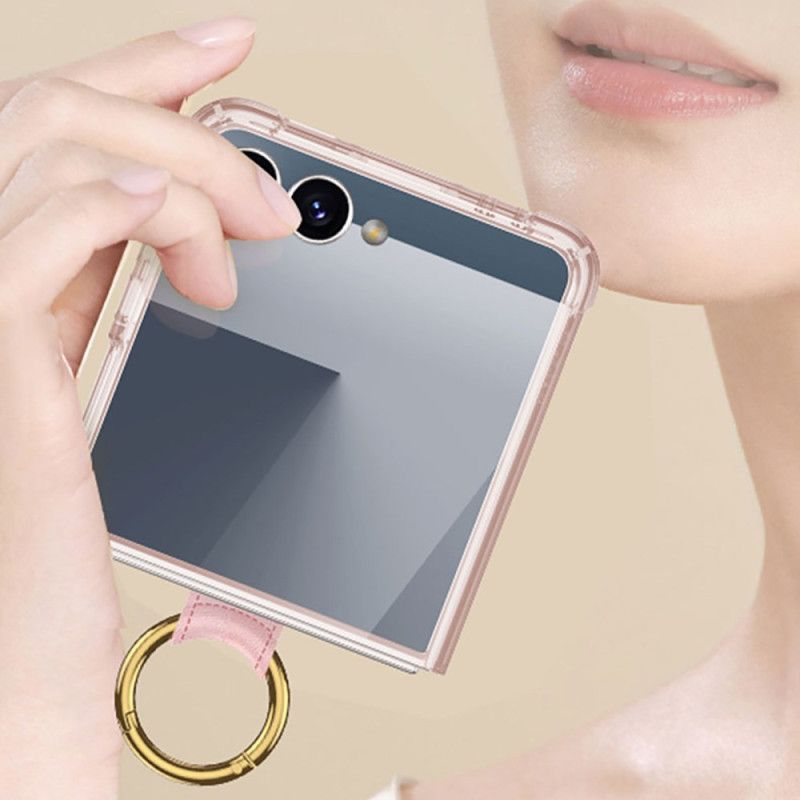 Hoesje Voor Samsung Galaxy Z Flip 7 Ringhouder En Schokbestendige Bescherming