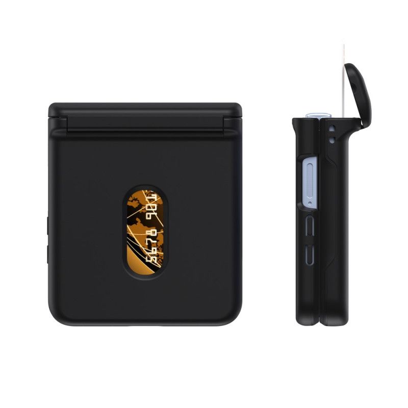 Hoesje Voor Samsung Galaxy Z Flip 7 Veerscharnier En Kaarthouder