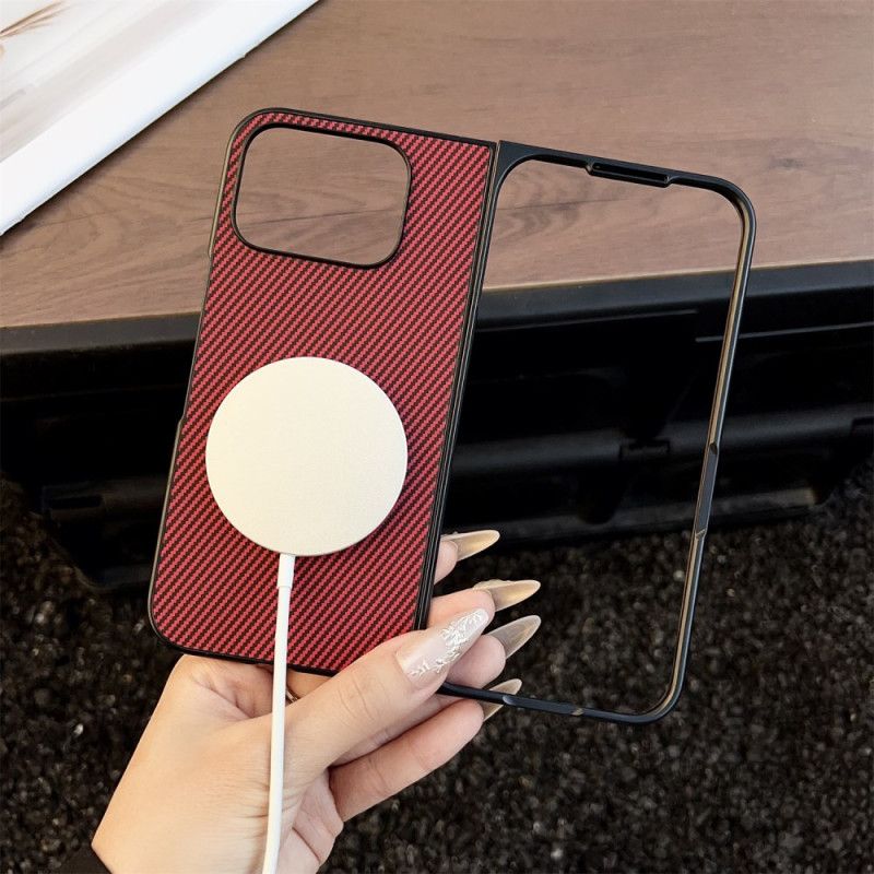 Hoesje Google Pixel 10 Pro Fold Magsafe-compatibel Koolstofvezel Bescherming Hoesje