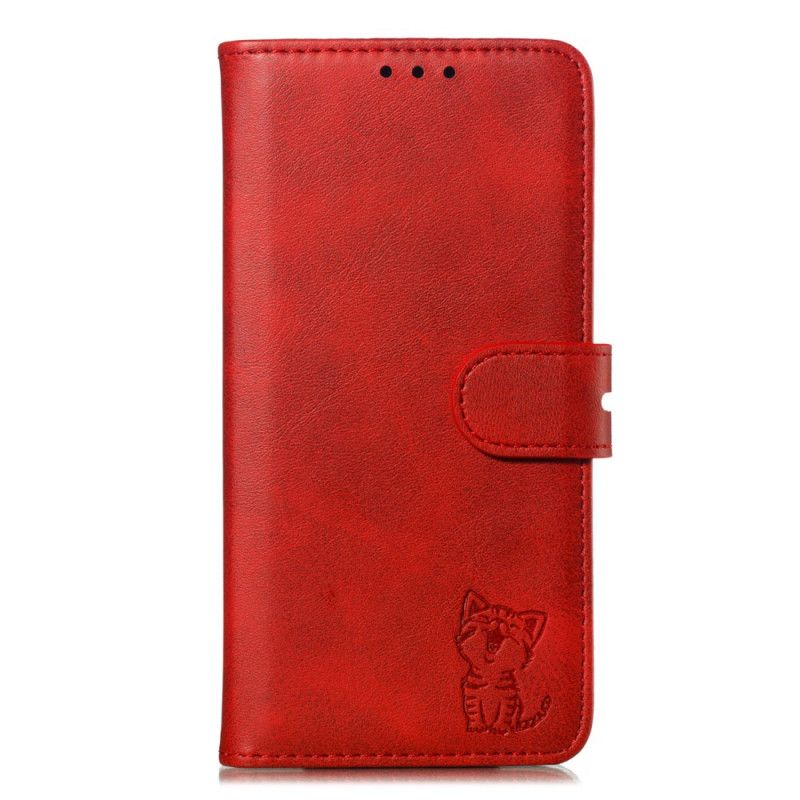 Bescherming Hoesje Xiaomi Mi 9T / Mi 9T Pro Geel Rood Kitten