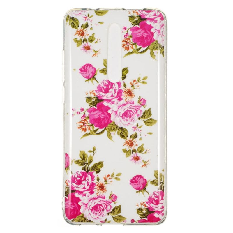 Case Hoesje Xiaomi Mi 9T / Mi 9T Pro Telefoonhoesje Fluorescerende Vrijheidsbloemen